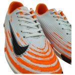 کفش ورزشی سالنی مردانه رویه خارجی مدل ویپور رنگ سفید نارنجی