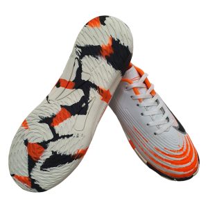 کفش ورزشی سالنی مردانه رویه خارجی مدل ویپور رنگ سفید نارنجی