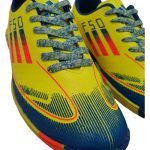 کفش ورزشی سالنی مردانه رویه خارجی مدل F50 رنگ فسفری