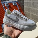 کفش کتونی اسپرت زنانه و دخترانه طرح نایک (Nike) رنگ سفید طوسی مدل ونس