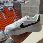 کفش کتونی اسپرت زنانه و دخترانه طرح نایک (Nike) رنگ سفید مشکی مدل ونس | کد 1098