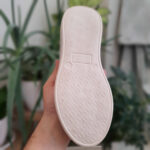 کتانی زنانه سفید سبز مدل Fashion زیره سبک با کف دوخت اشتروبل